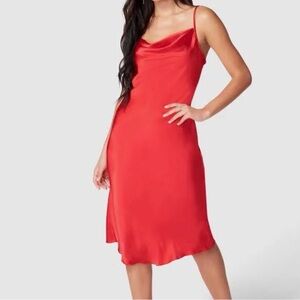 Bebe Vibrant Red Dress